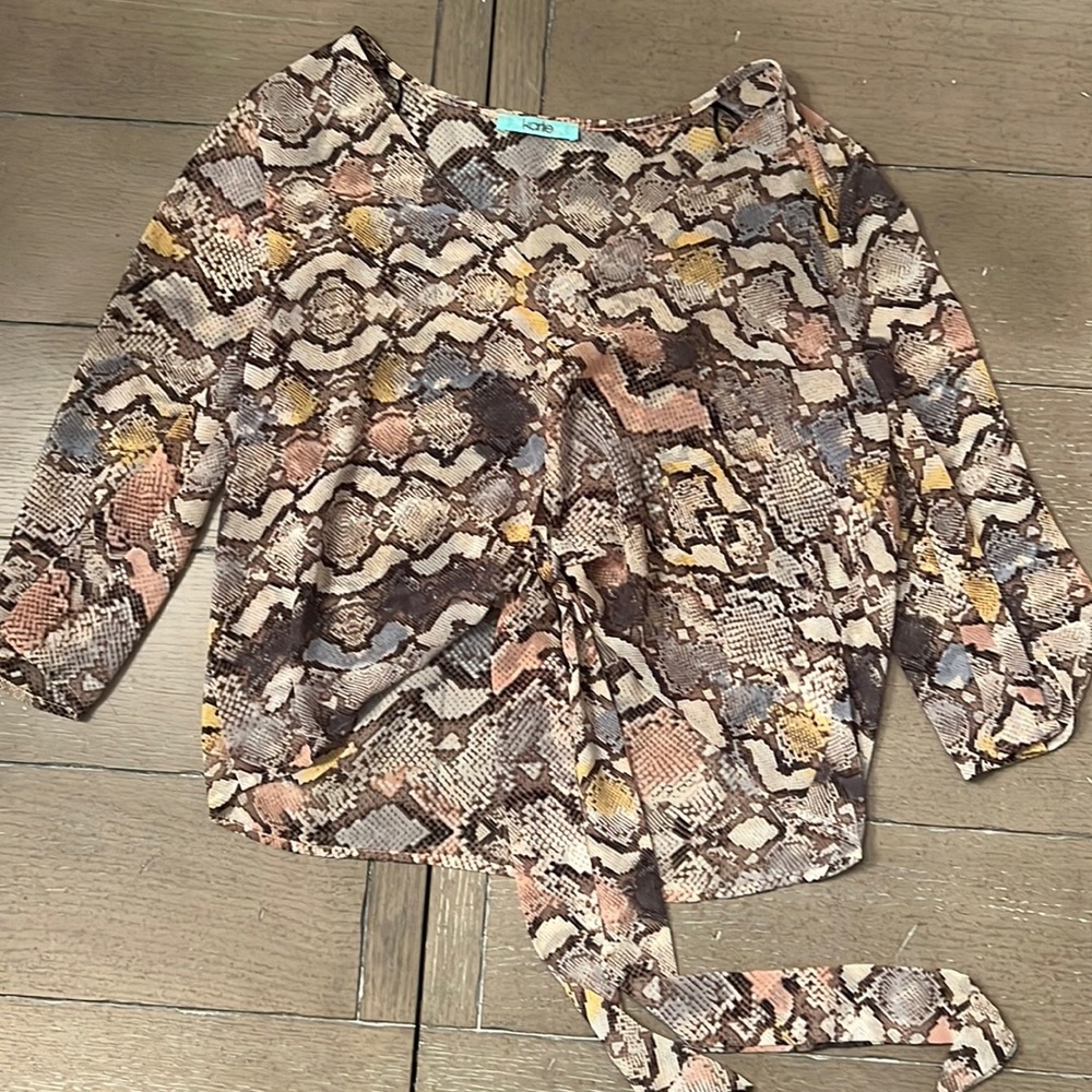 Sheer Snakeskin Top